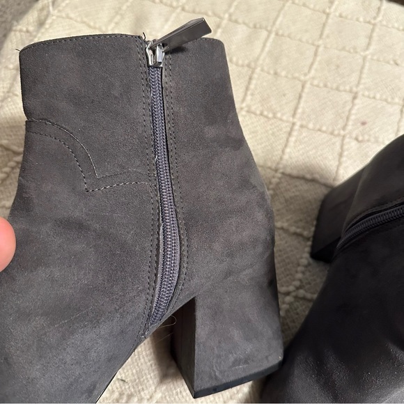 Zara women’s Trafaluc gray suede ankle booties size 41 - Picture 5 of 10